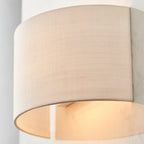 Paige Steel Flush Mounted Sconce by TheChandelierCo, modern wall light with sleek steel finish and minimalist design.