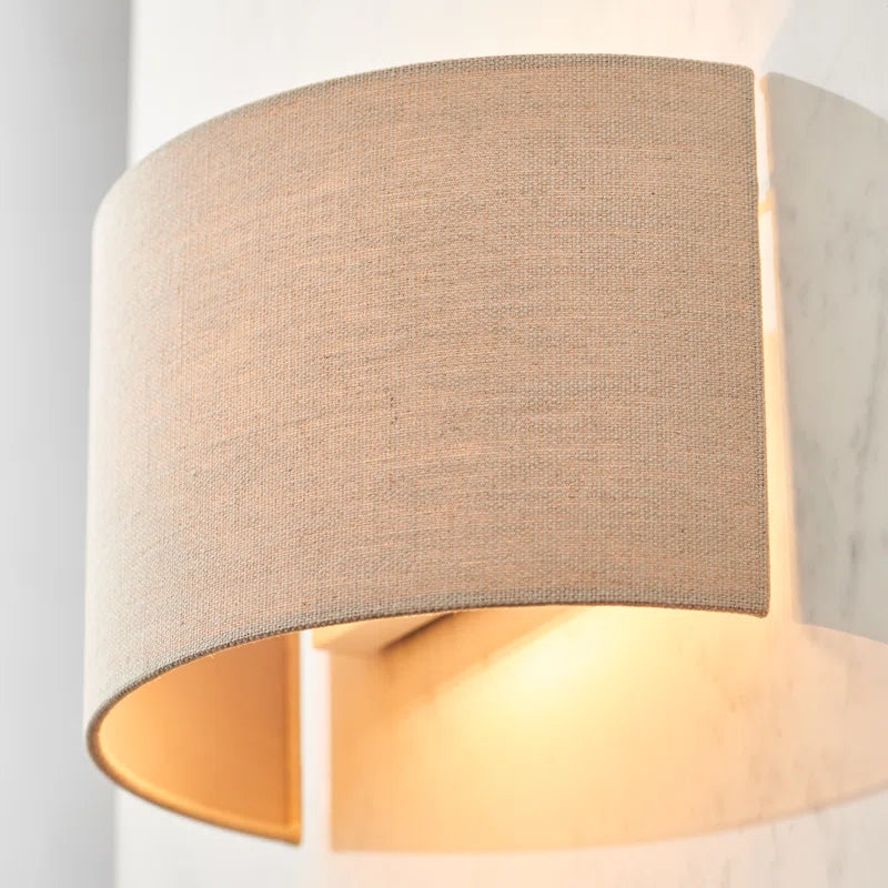 Paige Steel flush mounted sconce by TheChandelierCo, modern wall light fixture with sleek steel finish and clean design.
