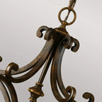 Light shaded Pritzker 5 chandelier by TheChandelierCo featuring elegant design with multiple hanging light fixtures.
