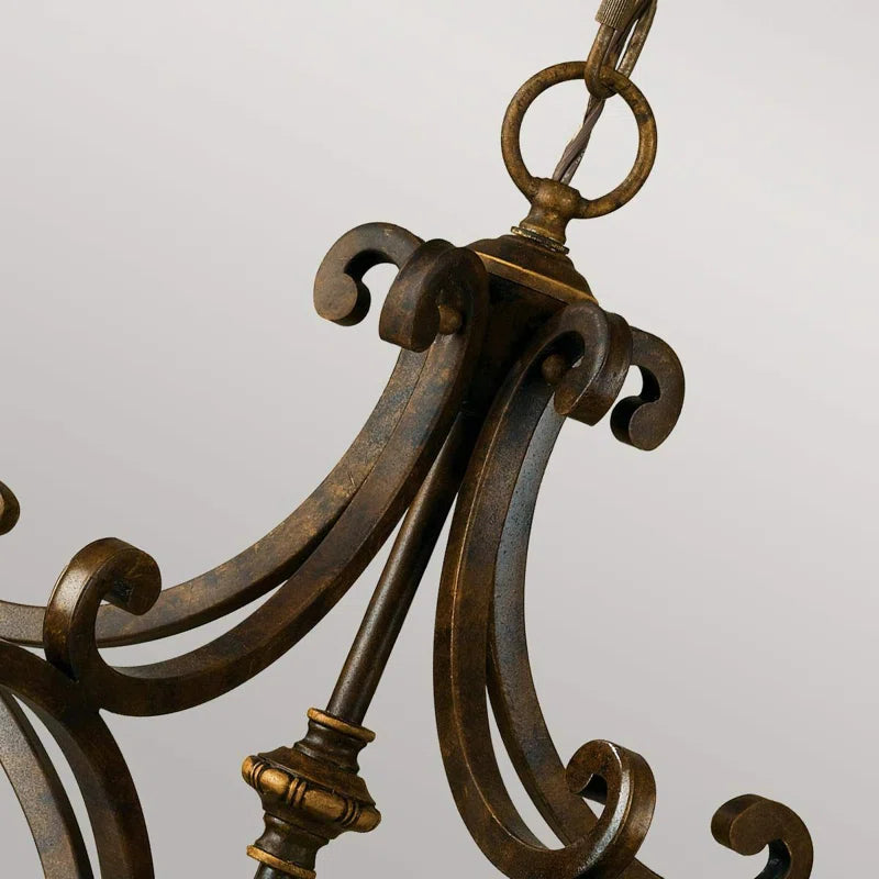 Light shaded Pritzker 5 chandelier by TheChandelierCo featuring elegant design with multiple hanging light fixtures.