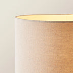 Black Randalstown 145.5cm floor lamp by TheChandelierCo with a sleek, modern design and a tall, slender stand.