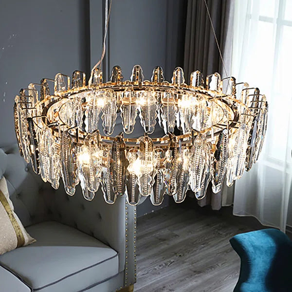 8 or 10-Light Crystal Chandelier