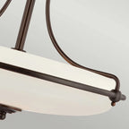 Elegant Rockwood Glass Semi Flush Mount ceiling light by TheChandelierCo with clear glass shade and brushed metal finish.