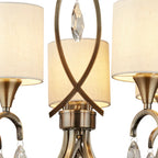 Elegant Sangerfield 5-light shaded chandelier by TheChandelierCo featuring a classic design with five light fixtures and soft shade covers.
