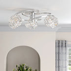 Crystal Semi Flush Mount