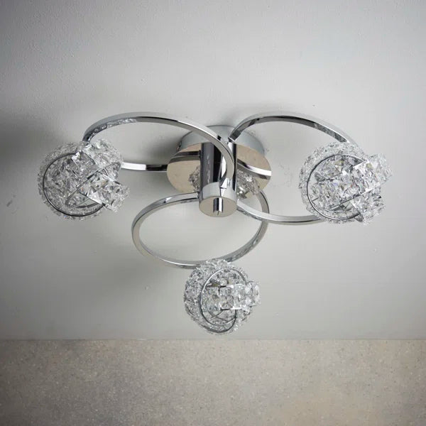 Crystal Semi Flush Mount