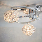 Crystal Semi Flush Mount