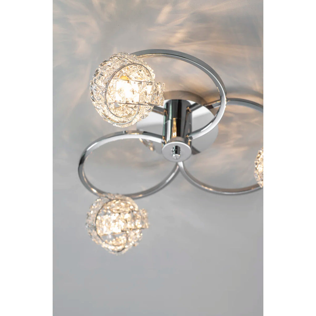 Crystal Semi Flush Mount