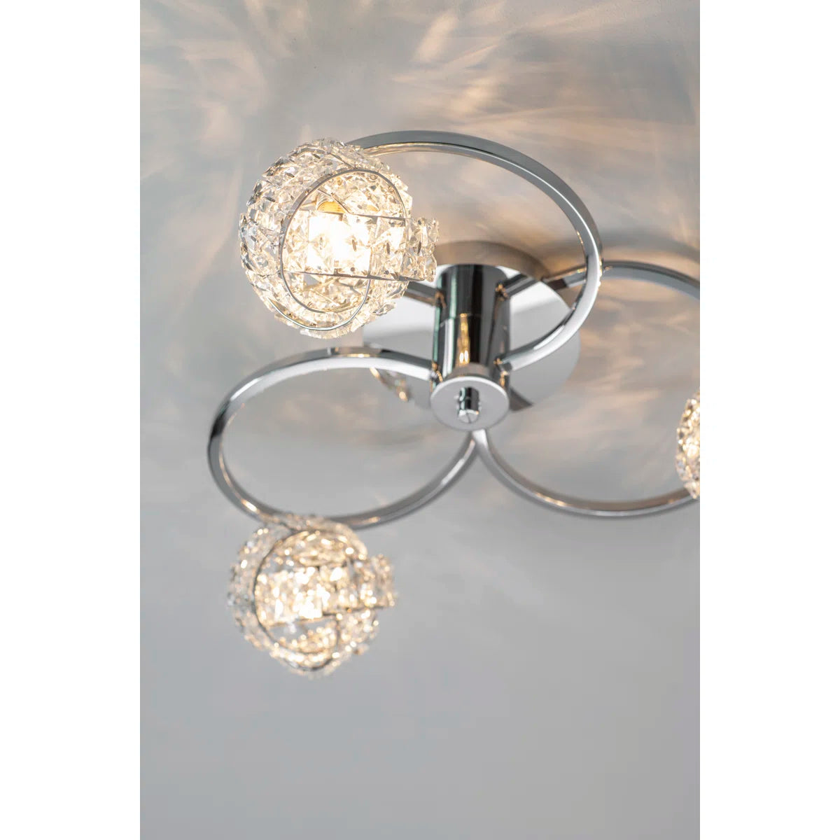 Crystal Semi Flush Mount