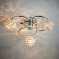 Crystal Semi Flush Mount