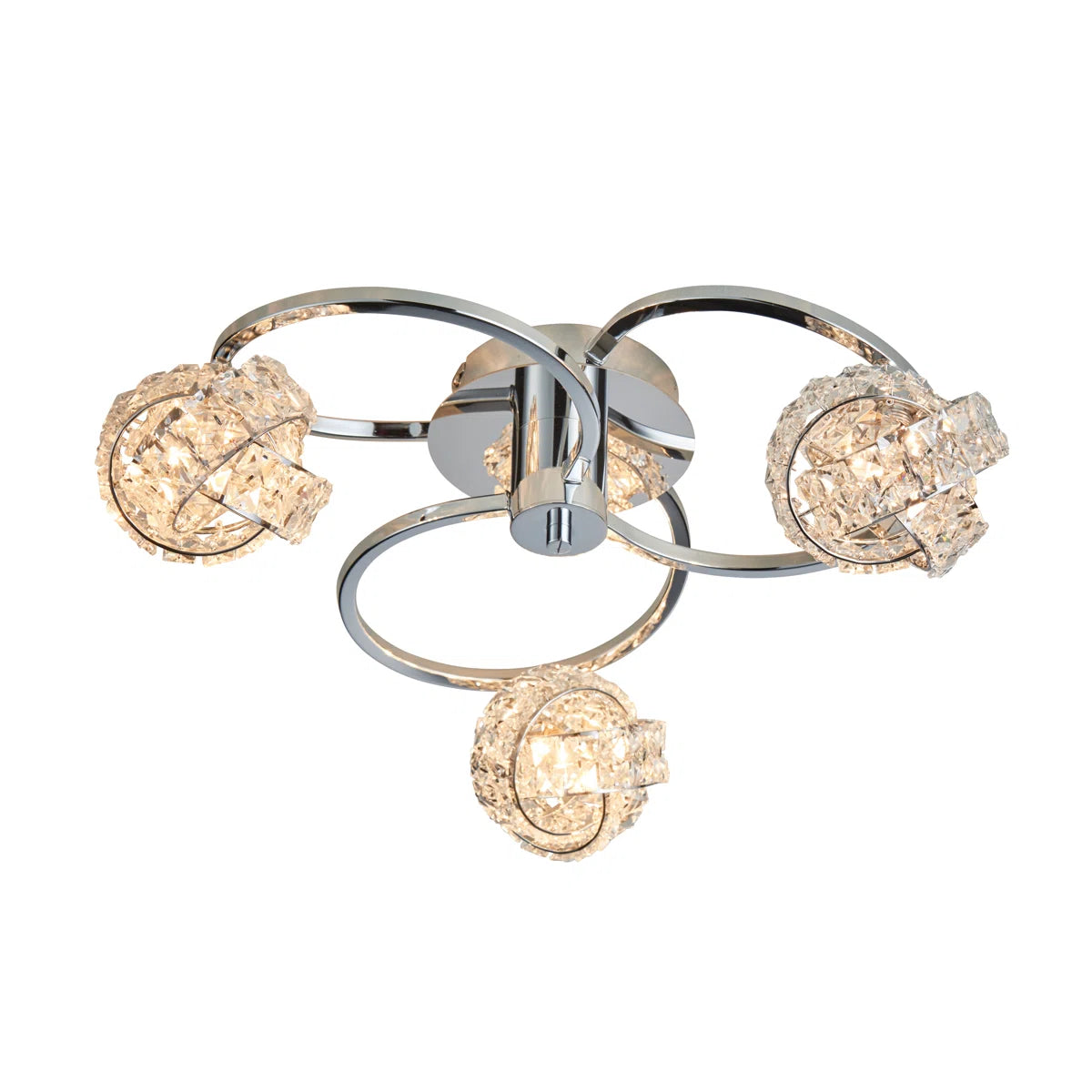 Crystal Semi Flush Mount
