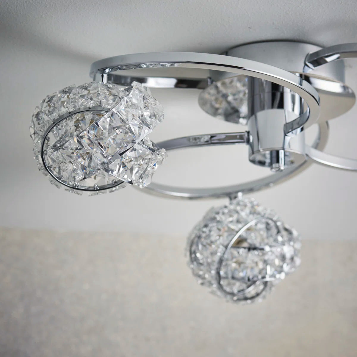 Crystal Semi Flush Mount
