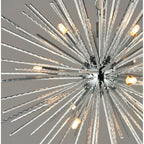 Sherlyn 9 Light Sputnik Chandelier by TheChandelierCo featuring a modern design with multiple light bulbs and a metallic finish.