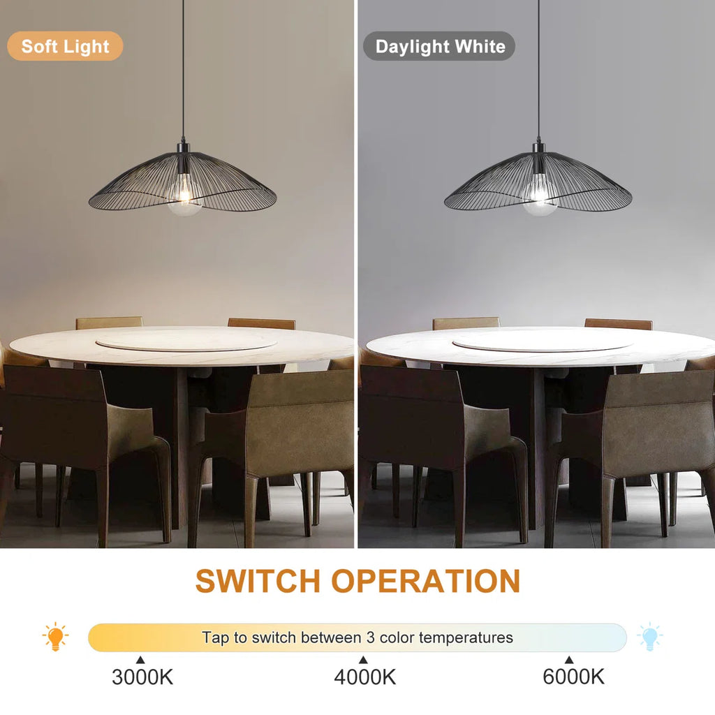 Light black Skookum 1 single pendant light by TheChandelierCo hanging from a ceiling with a sleek modern design.