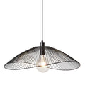 Light black Skookum 1 single pendant light by TheChandelierCo, featuring a sleek, modern design hanging from a ceiling.