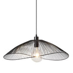 Light black Skookum 1 single pendant light by TheChandelierCo, featuring a sleek, modern design hanging from a ceiling.