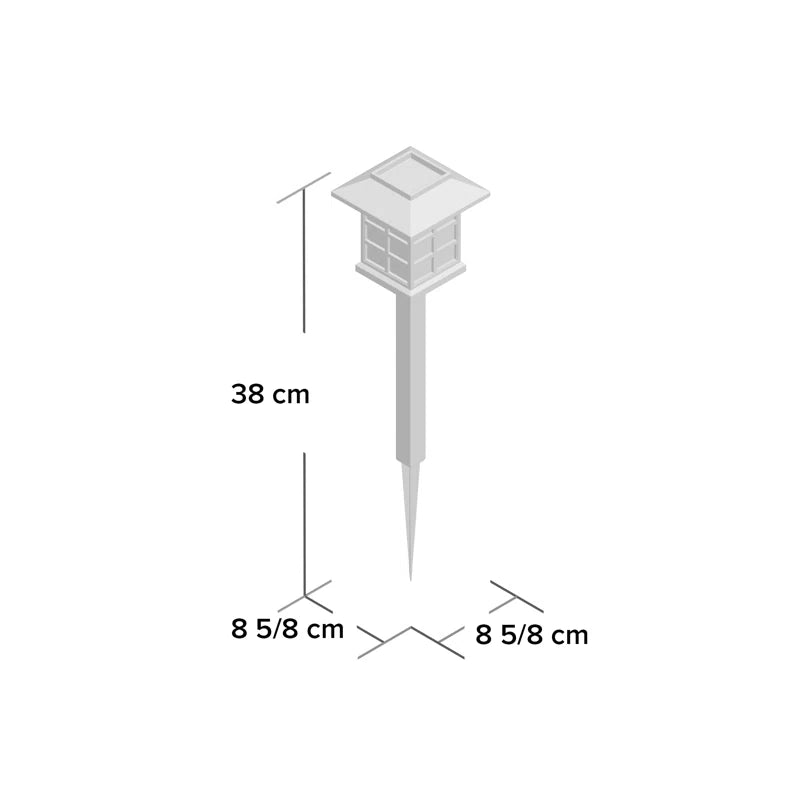Set of 12 solar-powered LED pathway lights by TheChandelierCo, weatherproof outdoor lights with integrated solar panels and illumination