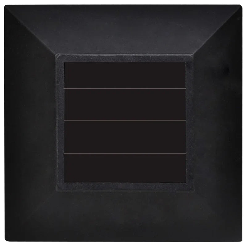 Set of 12 solar-powered LED pathway lights with integrated design, ideal for outdoor garden or walkway illumination.