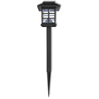 Set of 12 solar-powered LED pathway lights by TheChandelierCo, weather-resistant outdoor lights for garden or walkway illumination.