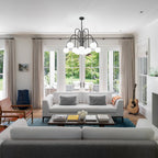Modern Sputnik ceiling light by TheChandelierCo featuring 10 glass bubble bulbs and a sleek, contemporary design.