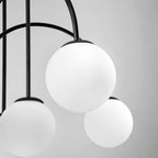 Modern Sputnik ceiling light fixture with 10 glass bubble bulbs, designed for contemporary home decor by TheChandelierCo.