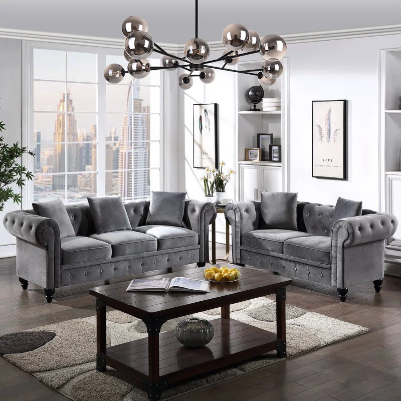 Spoffo 15-light modern glass bubble chandelier by TheChandelierCo, featuring contemporary sputnik design with clear glass globes.