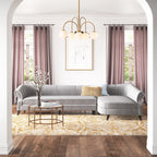 Spoffo 6-light gold Sputnik ceiling light with frosted white glass globes, modern bubble chandelier by TheChandelierCo.