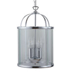 Strasburg 3-light lantern pendant by TheChandelierCo featuring a classic metal frame and glass panels for elegant lighting.