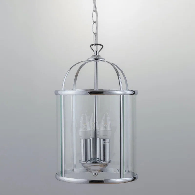 Three-light lantern pendant chandelier by TheChandelierCo with a classic lantern design and metal finish.