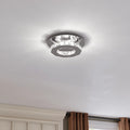 Tarren Glass LED flush mount ceiling light by TheChandelierCo with clear glass shade and modern design for contemporary interiors.