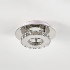 Tarren Glass LED flush mount ceiling light by TheChandelierCo featuring a sleek, modern design with a glass shade and integrated LED lighting.