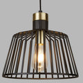 Light black geometric pendant light by Villegas 1, featuring modern design with clean lines for contemporary interior decor.
