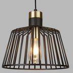Light black geometric pendant light by Villegas 1, featuring modern design with clean lines for contemporary interior decor.