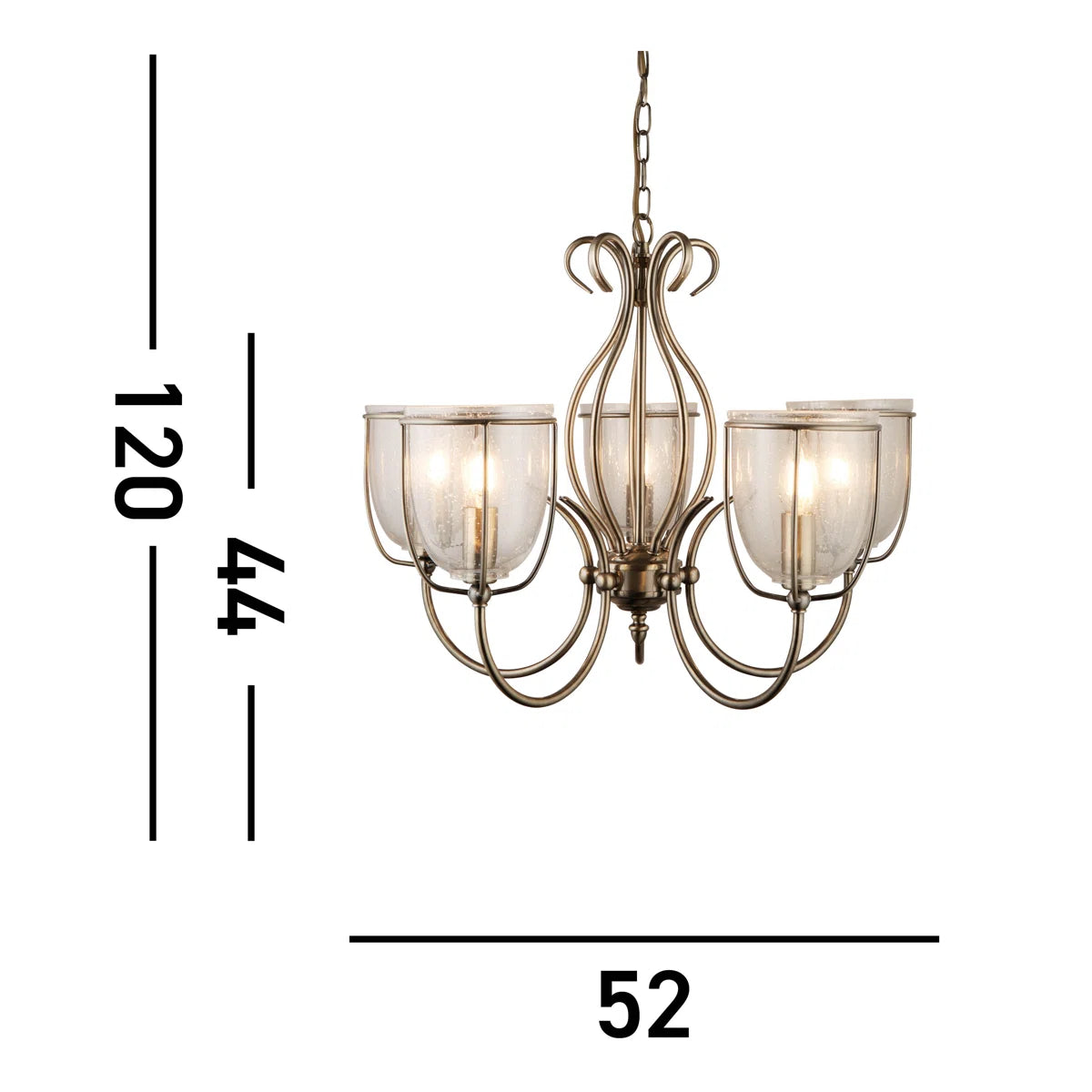 5 - Light Shaded Chandelier