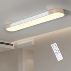 White and gold Cherron 1-light 100cm LED flush mount ceiling light by TheChandelierCo with sleek modern design