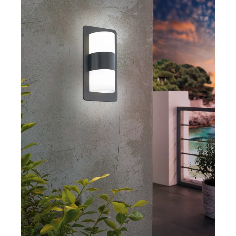 Outdoor flush mount light fixture with a 35cm height, Winterhaven 2 bulb design by TheChandelierCo, ideal for exterior lighting.